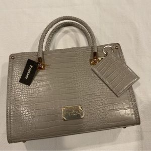 Bebe 	Bella Croco Satchel with Card Case